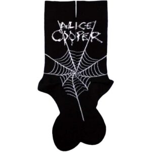 Rock Off officially licensed products Meias de tornozelo com logotipo Alice Cooper Web tamanho único (CDs)