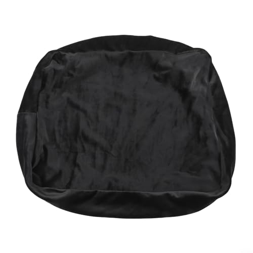 Capa protetora contra poeira para toca-discos Audio-Technica AT-LP120XUSB, capa protetora de tecido de pelúcia curta, proteção de nylon leve contra poeira, arranhões leves, preto (preto) (Discos de Vinil)