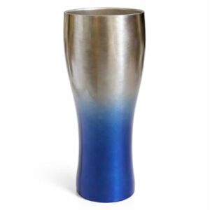 Copo Térmico Inox Tulipa 500ml Parede Dupla com Isolamento a Vácuo, Aço Inoxidável, Conserva Temperatura para Chopp Cerveja Sucos (Azul) (Cervejas)