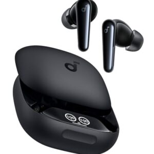 Soundcore Liberty 4 Pro da Anker Fone De Ouvido Bluetooth 5.3, Adaptativo ANC 7 Sensores, Carregamento Rápido 2X, Som Hi-Fi Studio, 6 Mics+ IA para Chamadas em Qualquer Ambiente, Preto (Equipamentos)