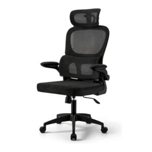 Cadeira de Escritório Ergonômica Suporte Lombar Independente Ajustável Tela Respirável Encosto de Cabeça Regulável Altura Ajustável Resistente Premium