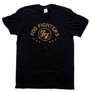 Rock Off officially licensed products Camiseta Foo Fighters Arched Stars, Preto, G (CDs)