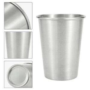 Copo Térmico Cerveja Aço Inox 304 500ml Gelado Chopp Drink Resistente Premium Prateado (Cervejas)