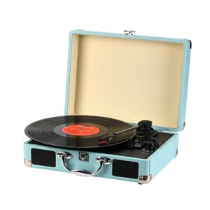 Toca-Discos com Caixas de Som,Toca-discos Portátil com Alto falantes Integrados,Suspensão com Agulha de Rubi, USB/TF/Gravação,Ideal para Casa, Decoração e Amantes da Música (Equipamentos)