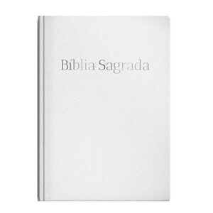 Bíblia NVT Letra Normal - Luxo Branca` - Editora Mundo Cristão (Vinhos)