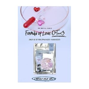 TWICE Formula of Love:O+T=<3 3rd Album Result file Version CD+1p Folding Poster On Pack+PhotoBook+1p PhotoCard+1p Twind Photo+Tracking Kpop Sealed (CDs)