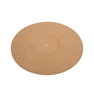 SUNGOOYUE Tapete para Toca-Discos de 12 Polegadas, Antiderrapante, Antiestático e Resistente a Choques, Em Cortiça, Com Etiqueta Embutida para Melhor Reprodução de Graves, para Di (Equipamentos)