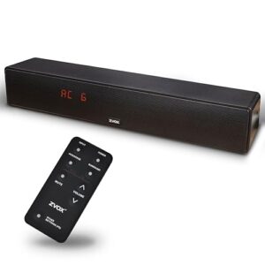 ZVOX Barra de som esclarecedora Dialogue – Tecnologia de audição patenteada, barra de som AccuVoice TV com 12 níveis de aumento de voz, alto-falantes de TV Home Theater de 43.2 cm, ideal para Smart (Equipamentos)