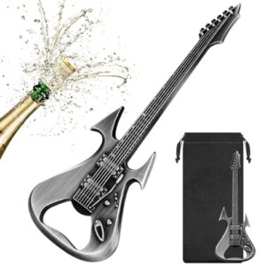 Abridor de garrafa de guitarra, presentes para homens, presentes de pai, Natal, presentes de Halloween para ele, abridor de cerveja legal, brindes de cerveja premium, abridor personalizado elegante (Cervejas)