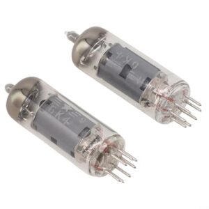 2 peças de tubos de vácuo 6K4, par de válvulas eletrônicas combinadas para áudio, para sistema de som estéreo Hi-Fi, substitui 6AK5/6AK5W/6Zh1P/6J1/6J1P/5654/EF95, metal de alta fidelidade de baixo (Equipamentos)