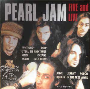 FIVE AND LIVE, 1998 (NACIONAL) [CD] - PEARL JAM (CDs)