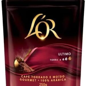 LOR Café Torrado e Moído Ultimo Gourmet, 100% Arábica, Torra Média, Notas de Caramelo, Pouch 250g (Café)