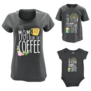Unique Baby Camisetas Mommy and Me You are My Sunshine, Café, XGG (Café)