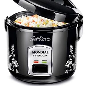 MONDIAL Panela De Arroz Fast Rice 5 Premium, Preto, 400W, 220V - NPE-08-5X