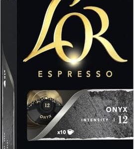 LOR Espresso Cápsulas de Café Onyx, Intensidade 12, Alumínio, 10 Cápsulas, 52g (Café)