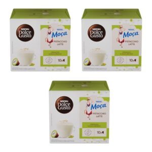 Kit com 03 Café em cápsula Dolce Gusto Moça Pistacchio Latte 10 Cápsulas (Café)