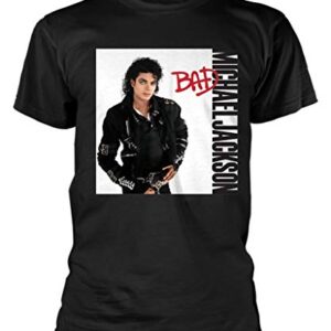 Michael Jackson Camiseta 'Bad' (Preta), Preto, M (CDs)