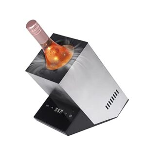 Cobalance Refrigerador De Vinho Elétrico, Refrigerador Individual Para Garrafa De 750 Ml De Vinho Ou Champanhe, Refrigerador De Aço Inoxidável Sem Gelo Que Mantém A Bebida Gelada Por Até 24 Horas (Vinhos)