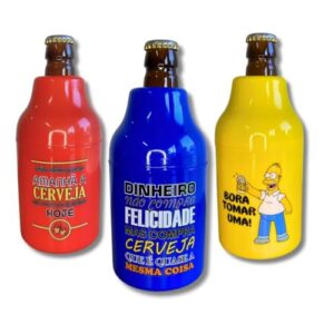3 Porta Litrinho 300ml Suporte 3 em 1 Térmico Cerveja Long Neck Lata 350ml (Cervejas)
