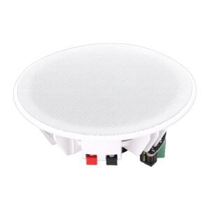 OPPWONG de Alto-falantes Domésticos de Montagem Embutida de 6 Polegadas, Alto-falantes de Teto de Parede, de Bluetooth Com Amplificador Digital Classe D e 2 Canais, Ideal para Home Theater, 6 (Equipamentos)