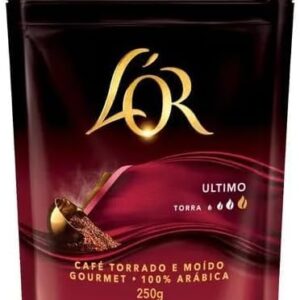 LOR Café Torrado e Moído Ultimo Gourmet, 100% Arábica, Torra Média, Notas de Caramelo, Pouch 250g (Café)
