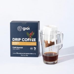 Giói Drip Coffee, Café Especial 100% Arábica, Torra Média, 84+ pontos, 10 Sachês de 10g (10 Saches, Bourbon) (Café)