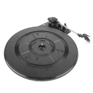 VINGVO Plataforma Giratória para Toca-discos, Gramofone Acionado por Correia, Plataforma Giratória de Retorno Automático do Braço Com Som Aprimorado, Ideal para Toca-discos e Decoração de Casa (Equipamentos)