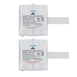 Kastar Bateria Batt6R de 2 Pacotes de 4,8 V 1000 Mah de Substituição para Midland Lxt500, Lxt500Vp3, Lxt535, Lxt535Vp3, Lxt560, Lxt560Vp3, Midland 456R, Midland Pb-G6, Midland G6, Midland Pb-G8, Midla (CDs)
