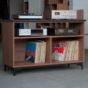 Rack para Vinil com Suporte para Toca-Discos e Receiver — Modelo Cesar (Equipamentos)