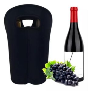 Sacola Térmica Vinho Champanhe 2 Garrafas Wine Bag Neoprene (Vinhos)
