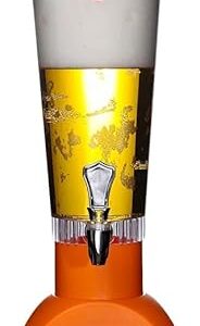 Chopeira Torre 3L com Caixa de Som Bluetooth, LED Colorido – Dispenser de Cerveja Beer Cannon para Festas, Drinks, Design Moderno Premium (Cervejas)