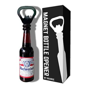 Abridor magnético de garrafa de cerveja com cerveja, bar, refrigerador, decoração, coleção exclusiva de presentes de aniversário (Budweiser) (Cervejas)