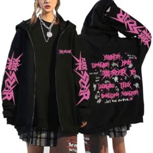 Outofgas Jaqueta com capuz SKZ Album STAR Felix Hyunjin Bangchan Lee Know com zíper, Preto 07, P (CDs)