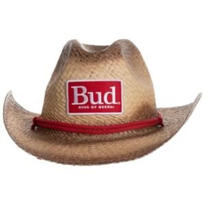 Calhoun Budweiser King of Beers Chapéu caubói de aba curvada caramelo (Cervejas)