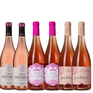 KIT 6 VINHOS ROSÉS 750ML : 2 JOSÉ PITEIRA +2 CASA AMERICO + 2 MAR SALGADO (Vinhos)