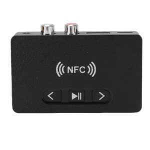 Naroote Receptor de Sem Fio Bluetooth 6.0 Com Emparelhamento Rápido NFC para Sistemas Estéreo Domésticos e Automotivos, Qualidade de Som HiFi para Amantes de Música (Equipamentos)
