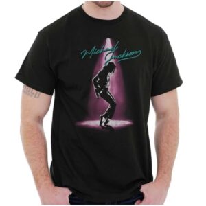 Camiseta masculina ou feminina Michael Jackson Toe Stand Dance preta (CDs)