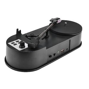 EPANU Conversor de vinil vintage toca-discos LP toca-discos para conversor de MP3 3345 PRM LP toca-discos para MP3, conversor de vinil para MP3, toca-discos com adaptador CC de 5 V com slot para (Equipamentos)