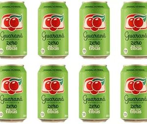 Refrigerante Guaraná Antarctica Zero + Fibras Lata 350ml, Pack com 12 unidades