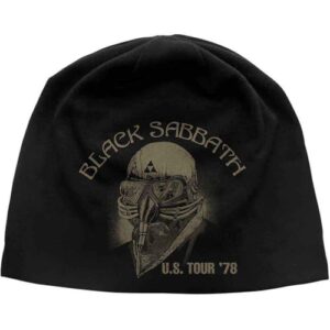 Gorro de jérsei Black Sabbath Us Tour 78 tamanho único preto (CDs)
