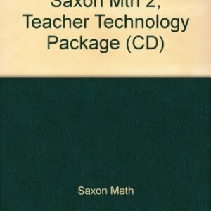 Saxon Mth 2, Teacher Technology Package (CD) - Saxon Math (CDs)