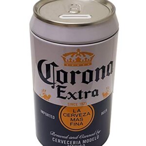The Tin Box Company Corona Blue and White Can Bank Tin (Cervejas)