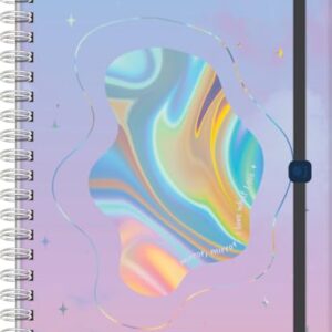 JandaIA - Caderno Neo com Pauta Inteligente Univ CD 80Fls Reposicionáveis - Holográfica (CDs)