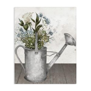 Stupell Industries "Regador de jarro floral", arte em tela, 61 x 76 cm, fácil de pendurar e resistente, feito nos EUA, por Elizabeth Medley (CDs)