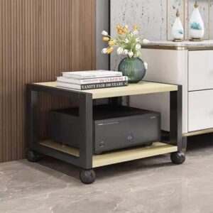 Suporte de mídia HiFi ajustável de 2/3/4/5 níveis para economia de espaço, rack de áudio e vídeo minimalista para armazenamento de CD/DVD Rack amplificador para sistema de home theater (Equipamentos)