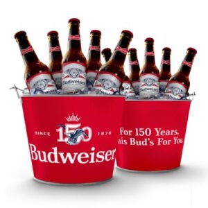 Budweiser Balde de serviço de gelo e garrafa de 150º aniversário (Cervejas)