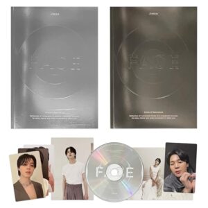 FACE The 1st Mini Album (Random Ver.) Photo Book + CD + Post Card + 2 Extra Photocards Official K-POP Sealed Album - JIMIN (CDs)
