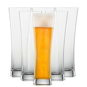 Schott Zwiesel Copo de cerveja de trigo pequeno de cristal Tritan, conjunto de 6 (Cervejas)