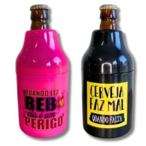 Kit 2 Porta Garrafa 300ml Suporte Térmico Cerveja Lata Long Neck (Cervejas)