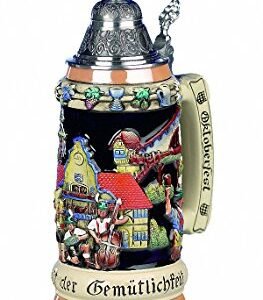 Caneca de cerveja alemã Oktoberfest Caneca de alívio de 0,75 litros, caneca de cerveja (Cervejas)